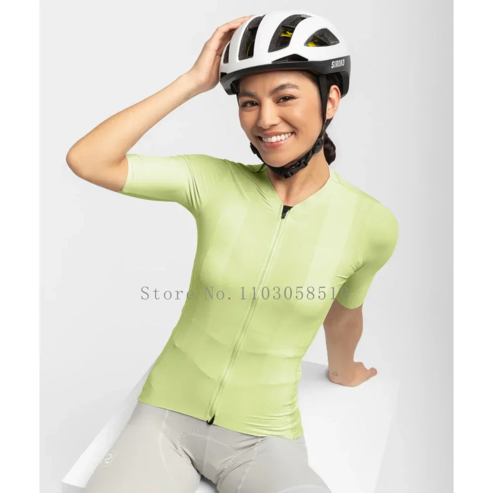 Siroko Women Cycling Jersey Summer Short Sleeve Shirts Quick Dry Ciclismo Maillot MTB Bike Top Summer Outdoor Team Clothes 2025
