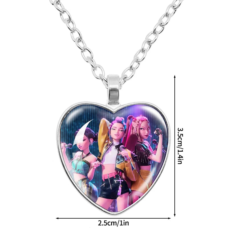 Kpop Rumi Mira Zoey Necklace Bracelet Accessories 2pcs