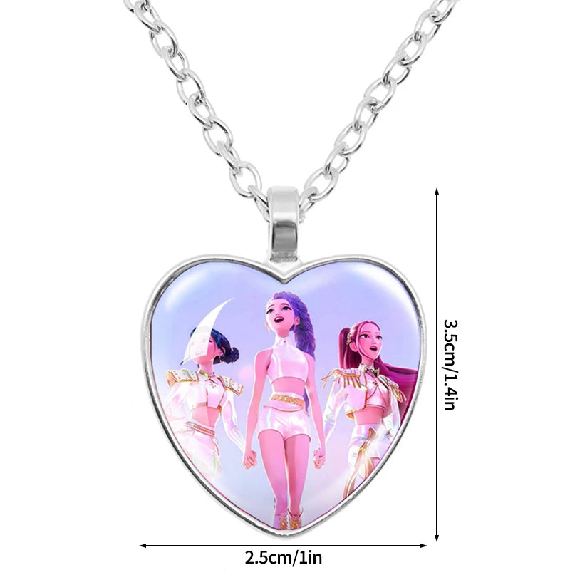 Kpop Rumi Mira Zoey Necklace Bracelet Accessories 2pcs