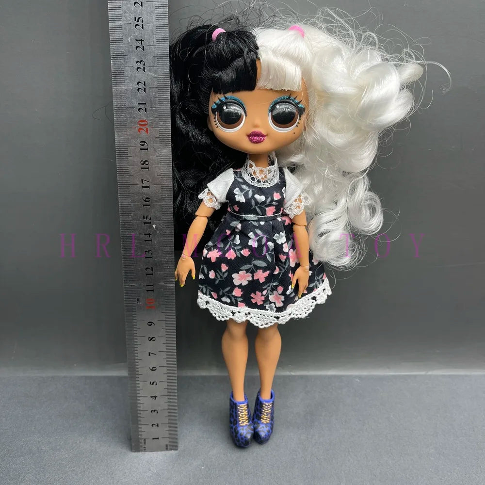 Original 24cm OMG Big Sister Fashion Dress up Girl Doll Set Including Clothes and Shoes Holiday Gift Toys