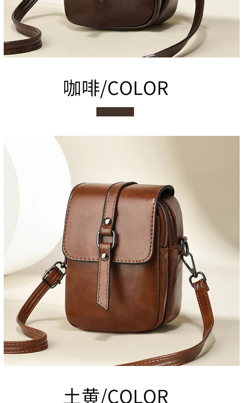 Flap Phone Bag High Quality Pu Leather Shoulder Bags for Women New Ladies  Crossbody Bag Luxury Brand Designer Handbags