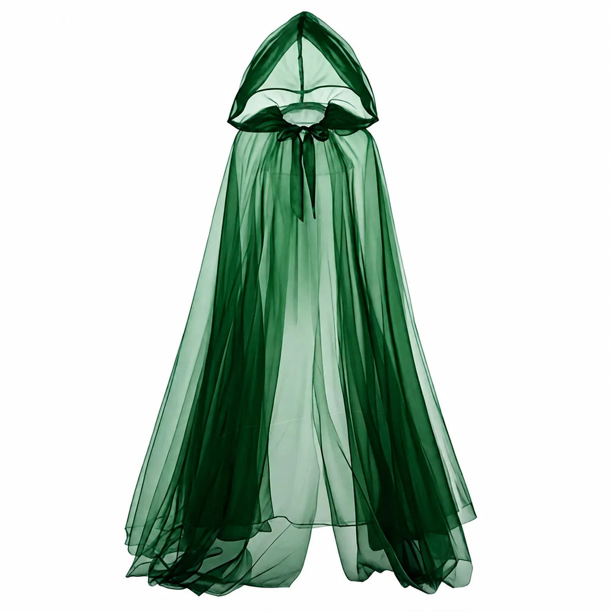 Full Length Cloak Dark Long Cape Sheer