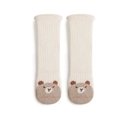 Lawadka Winter Toddler Baby Knee High Socks For Girls Boys Thick Warm Soft Newborn Long Sock Fashion Cartoon Stockings 0-5Years