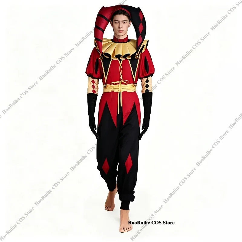 The Freak Circus Pierrot Clown Full Set  Costume