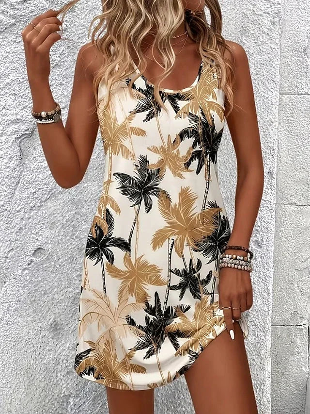 A Line  Floral Dress