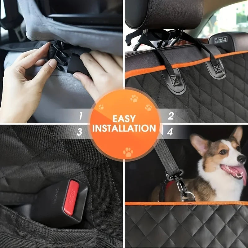 Car seat Cover, Upgrade with this Waterproof, Scratch-Resistant Dog Hammock
