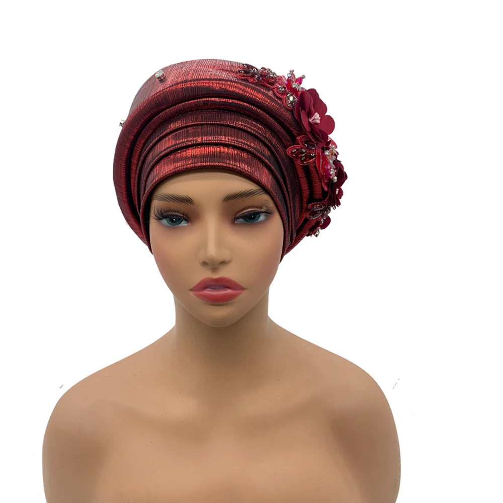 Exquisite Bouquet Turban Cap