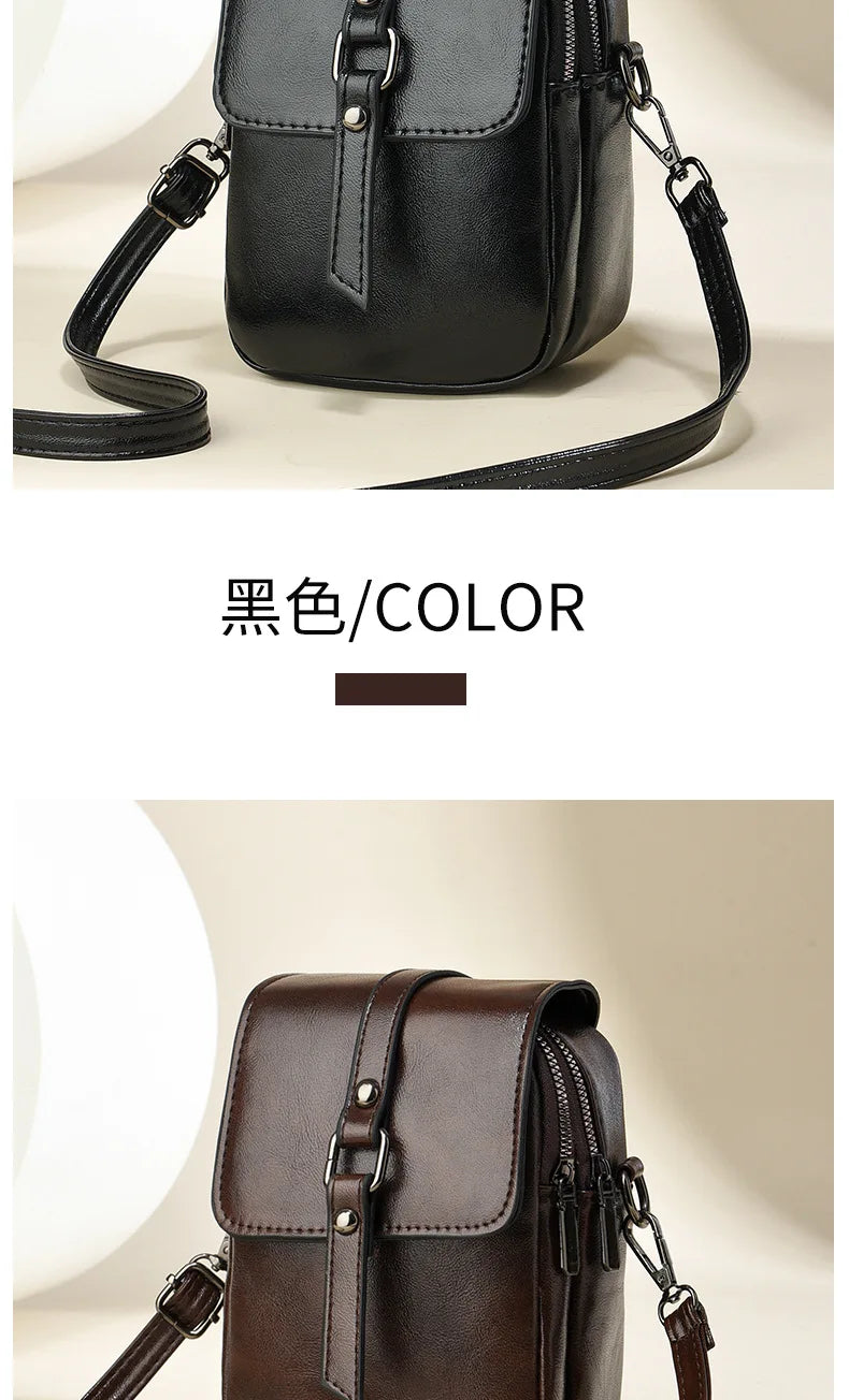 Flap Phone Bag High Quality Pu Leather Shoulder Bags for Women New Ladies  Crossbody Bag Luxury Brand Designer Handbags
