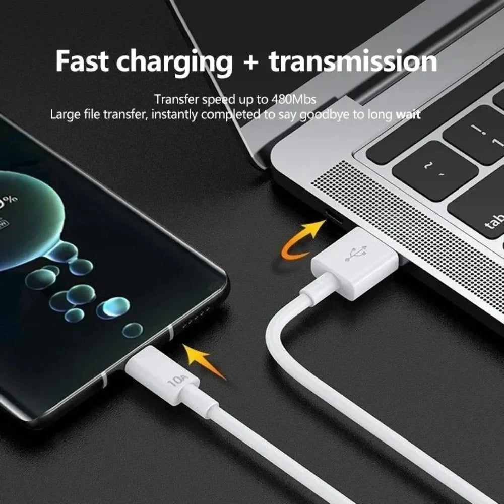 120W 10A USB -C Quick Charging Cable  USB C Mobile Phone