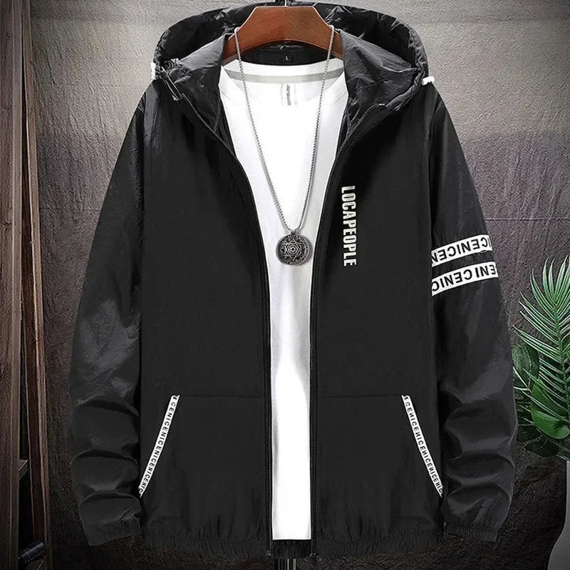 UV Sun Protection Big Size Hooded Windbreaker Jacket