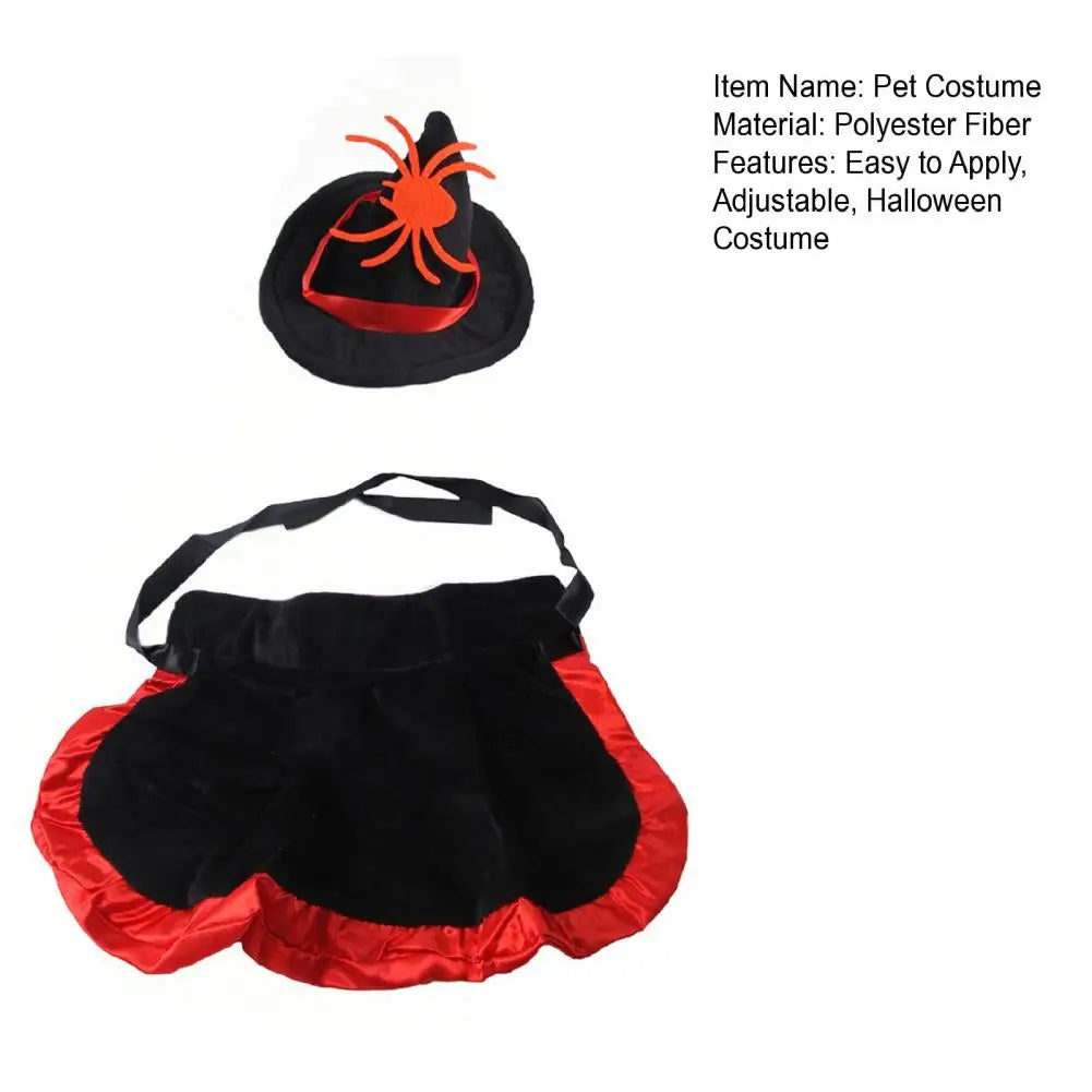 Halloween Pet Cat Witch Costume