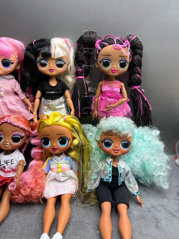 Original 24cm OMG Big Sister Fashion Dress up Girl Doll Set Including Clothes and Shoes Holiday Gift Toys