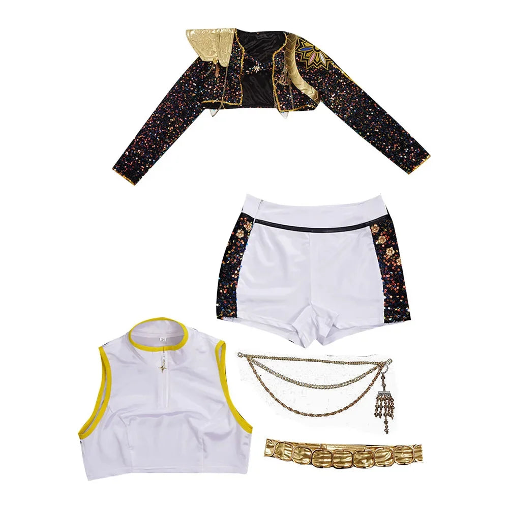 Black Golden Costume Set