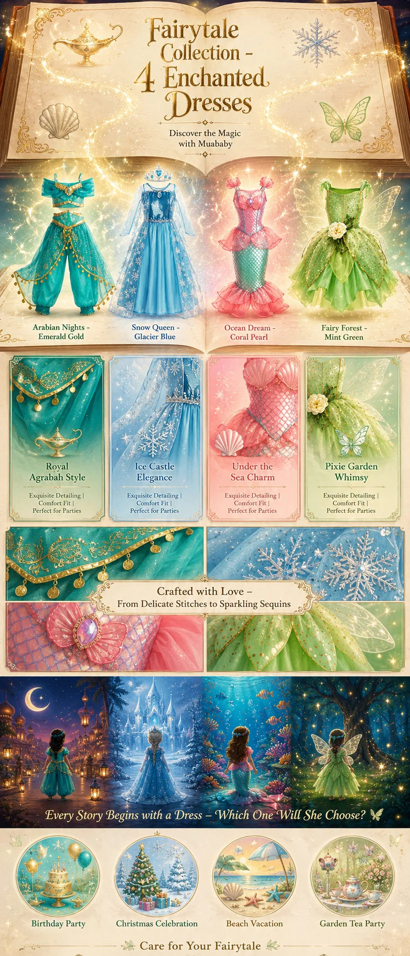 Moana Elsa Princess Dress for Girls Costume Kid Children Cosplay Birthday Carnival Party Outfit Toddler Fancy 2-8Y Birthday Gift