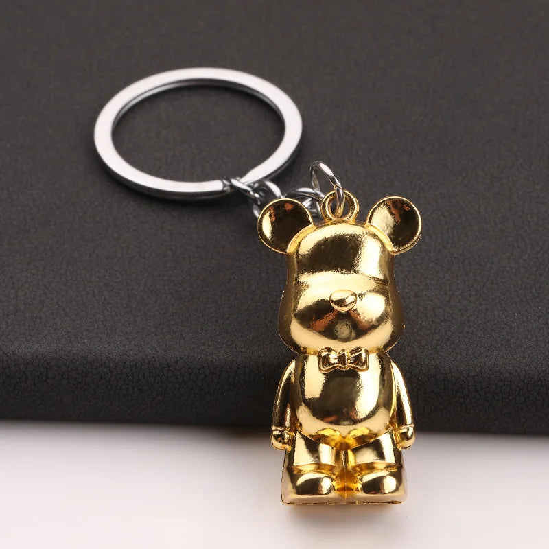 Zinc Alloy Bear Keychains