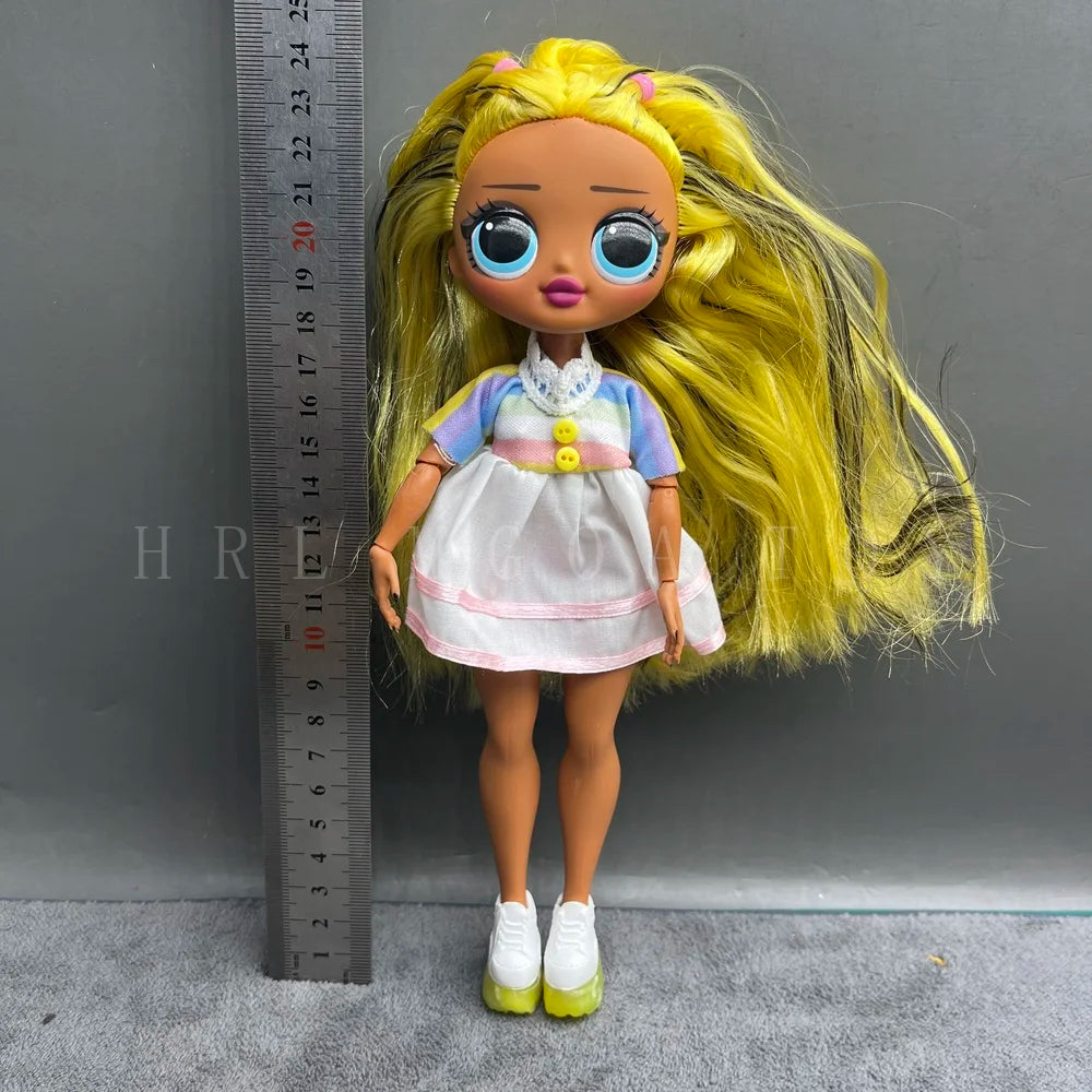 Original 24cm OMG Big Sister Fashion Dress up Girl Doll Set Including Clothes and Shoes Holiday Gift Toys