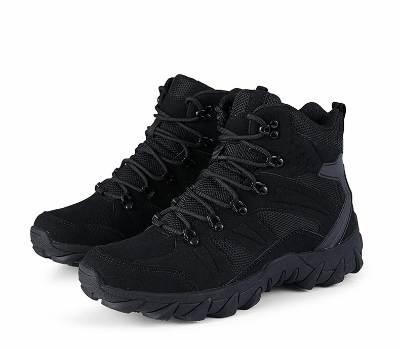 Men's Casual Shoesthick Bottom Lace-up Workwear  Shoes Men for Work Outdoor Men's Shoe High Quality Autumn Winter Hiking Boots