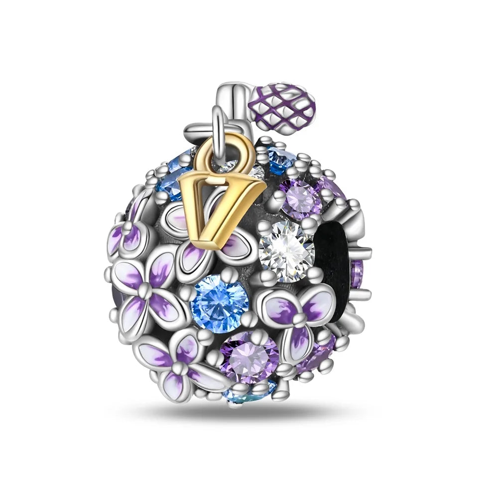 Purple Series 925 Sterling Silver Dreamy Lily Flower