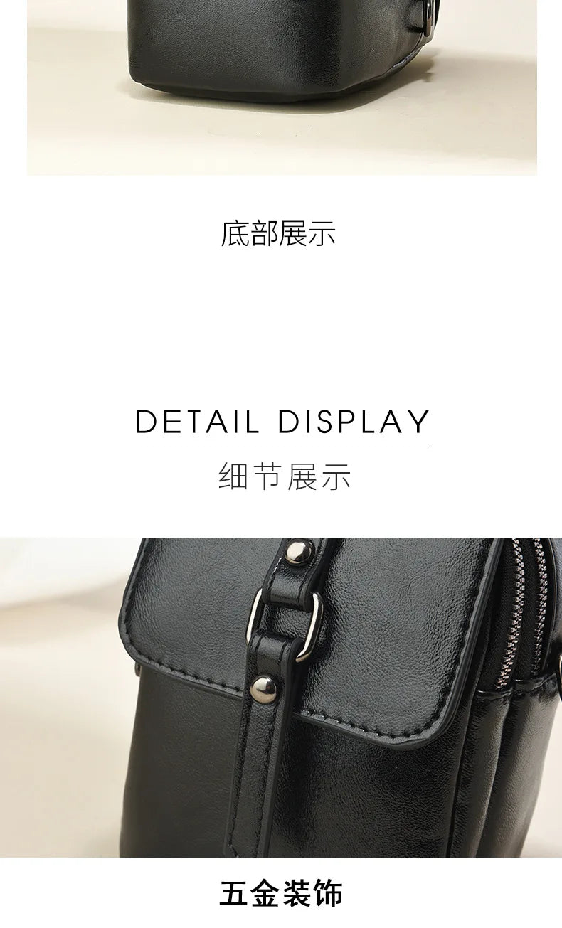 Flap Phone Bag High Quality Pu Leather Shoulder Bags for Women New Ladies  Crossbody Bag Luxury Brand Designer Handbags