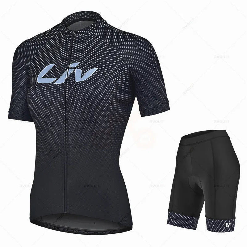 2026 New LIV Pro Cycling Jersey Set Woman MTB Bike Clothes Summer Bicycle Clothing Cycling Set Maillot Conjunto Ropa Ciclismo