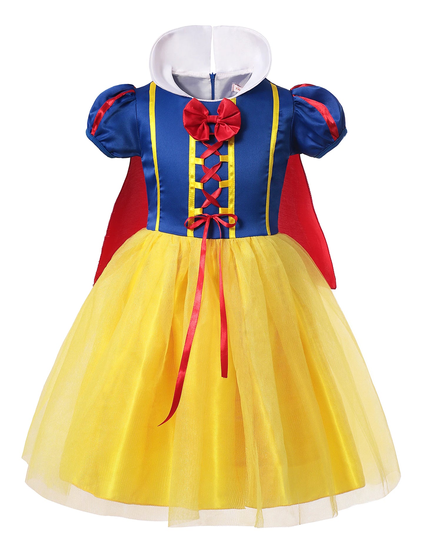 Snow White Princess Dress Girls Halloween Party Costume Role Play Outfit for Toddler Kid Children Cartoon Fancy Cosplay Clothing