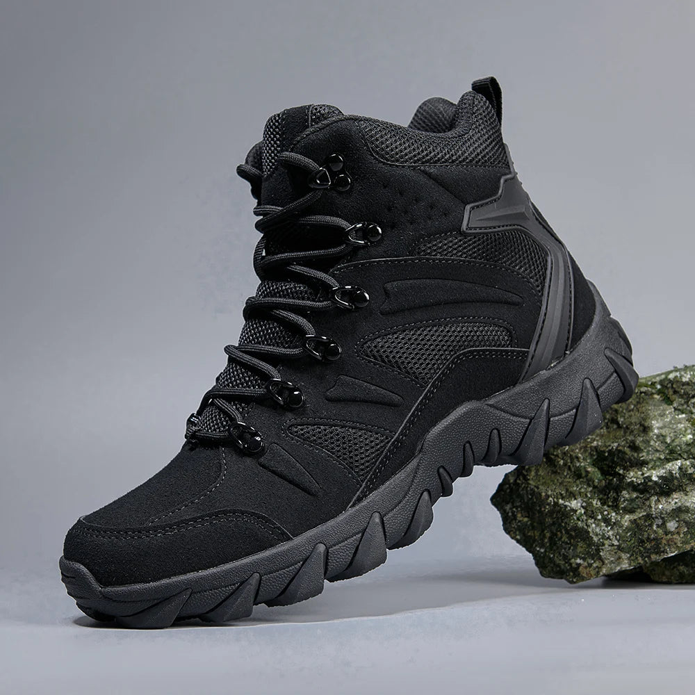Men's Casual Shoesthick Bottom Lace-up Workwear  Shoes Men for Work Outdoor Men's Shoe High Quality Autumn Winter Hiking Boots