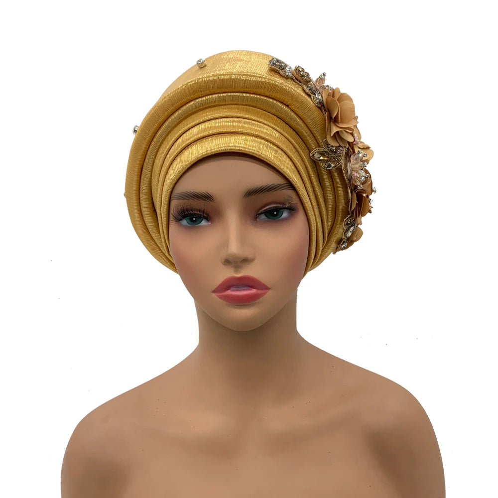 Exquisite Bouquet Turban Cap
