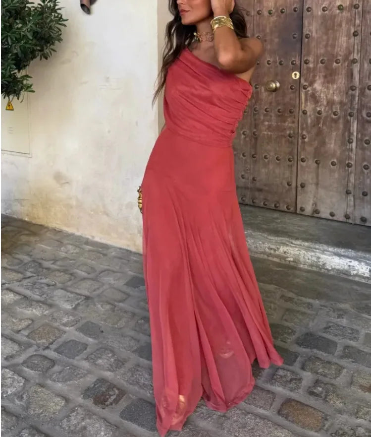 Tube Top Mesh Stitching Dress