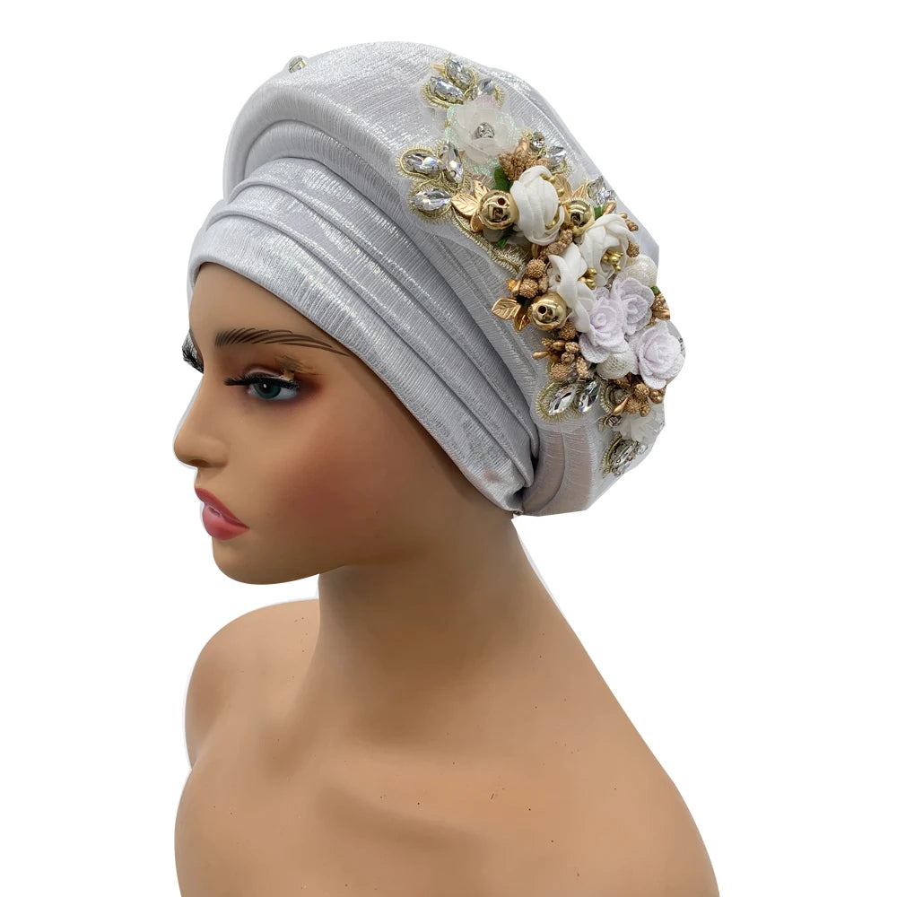 Exquisite Bouquet Turban Cap