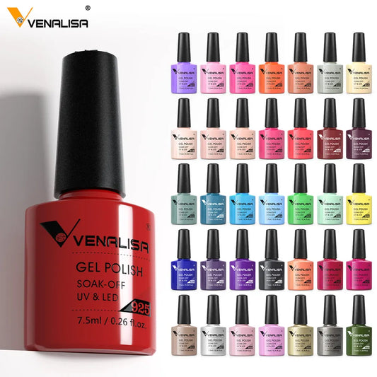 Nail Gel Polish Semi Permanent Gellack Nail Art Salon 120 Color Glitter 7.5ml