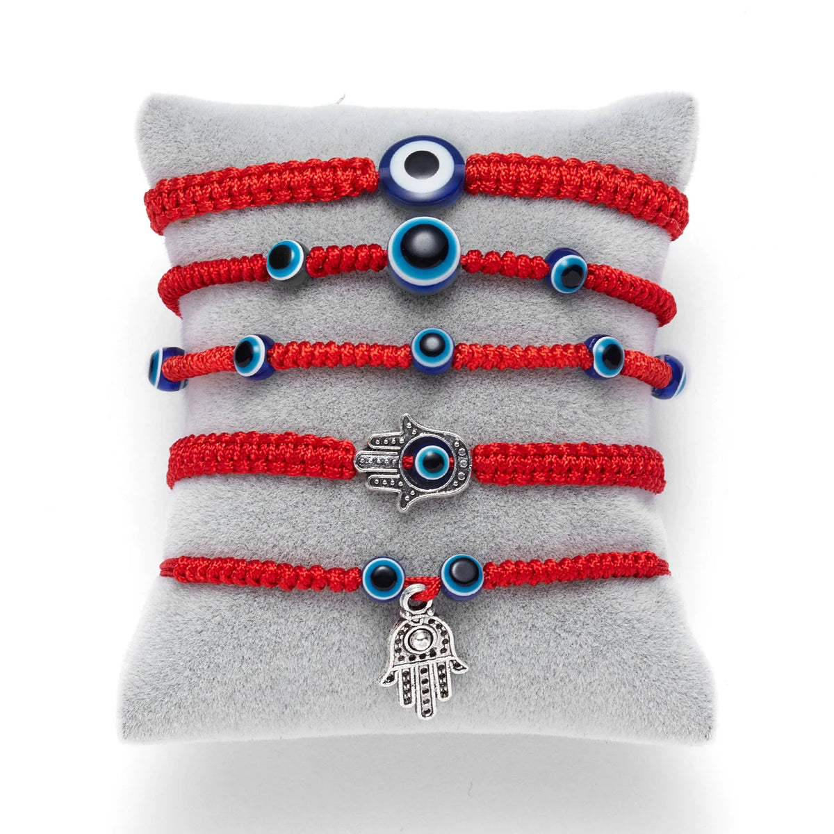 Hamsa Hand Adjustable Red String Bracelets