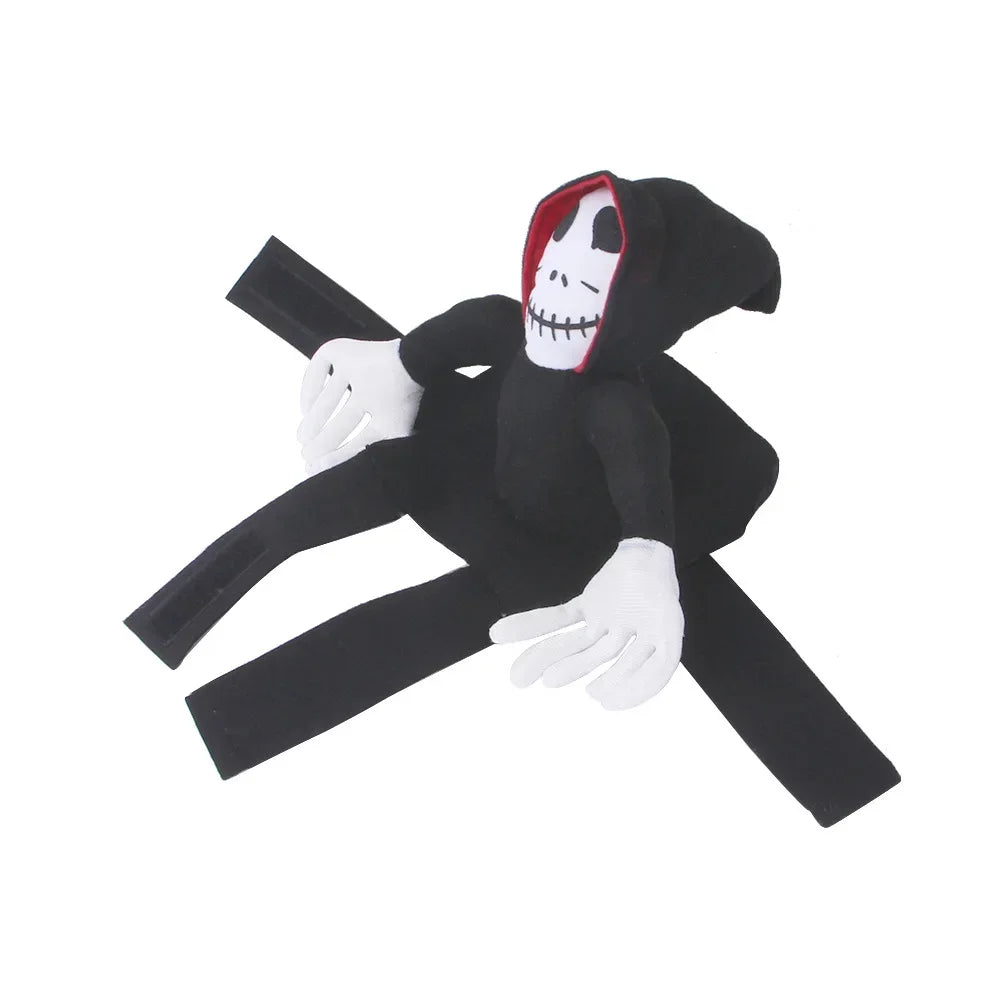 Halloween Pet Dog Costume Skeleton Reaper Rider