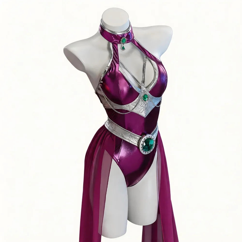 Anime Teen Titans Starfire‌ Purple Jumpsuit