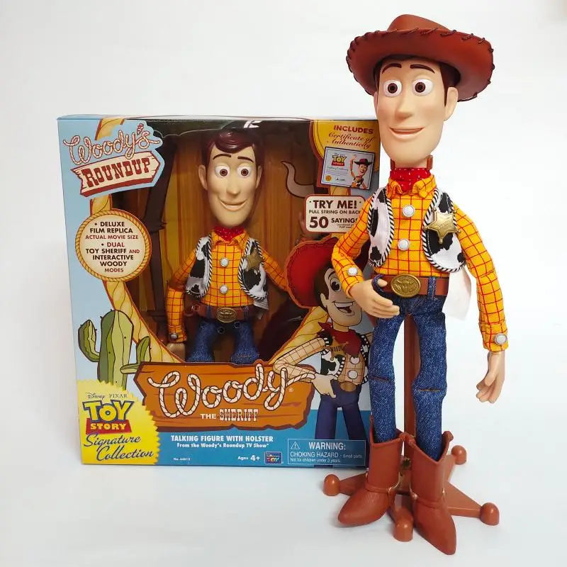 Cartoon Sound-Making Toy Disney Pixar Toy Story Buzz Lightyear Jessie Woody Talking Doll Collected Birthday Gift Toy For Fans