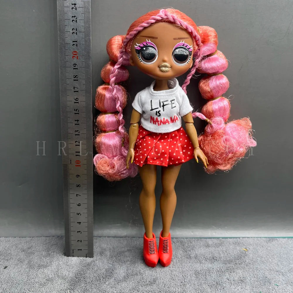 Original 24cm OMG Big Sister Fashion Dress up Girl Doll Set Including Clothes and Shoes Holiday Gift Toys
