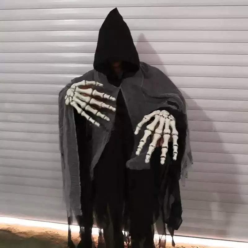 Halloween Hooded Cloak Cape Costume for Adults Witch Vampire