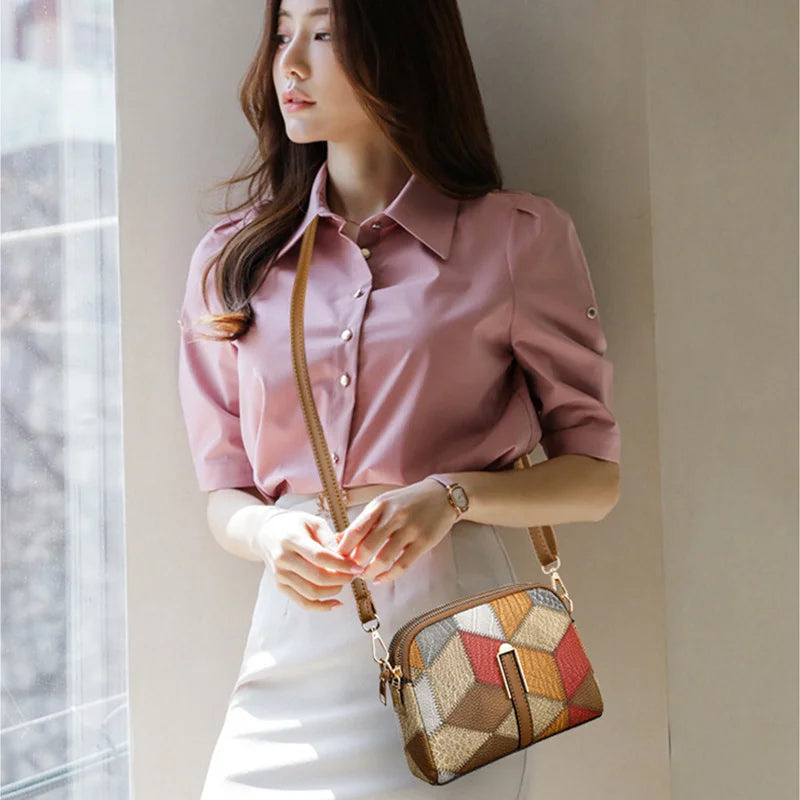 Shell Bag Patchwork Hobo