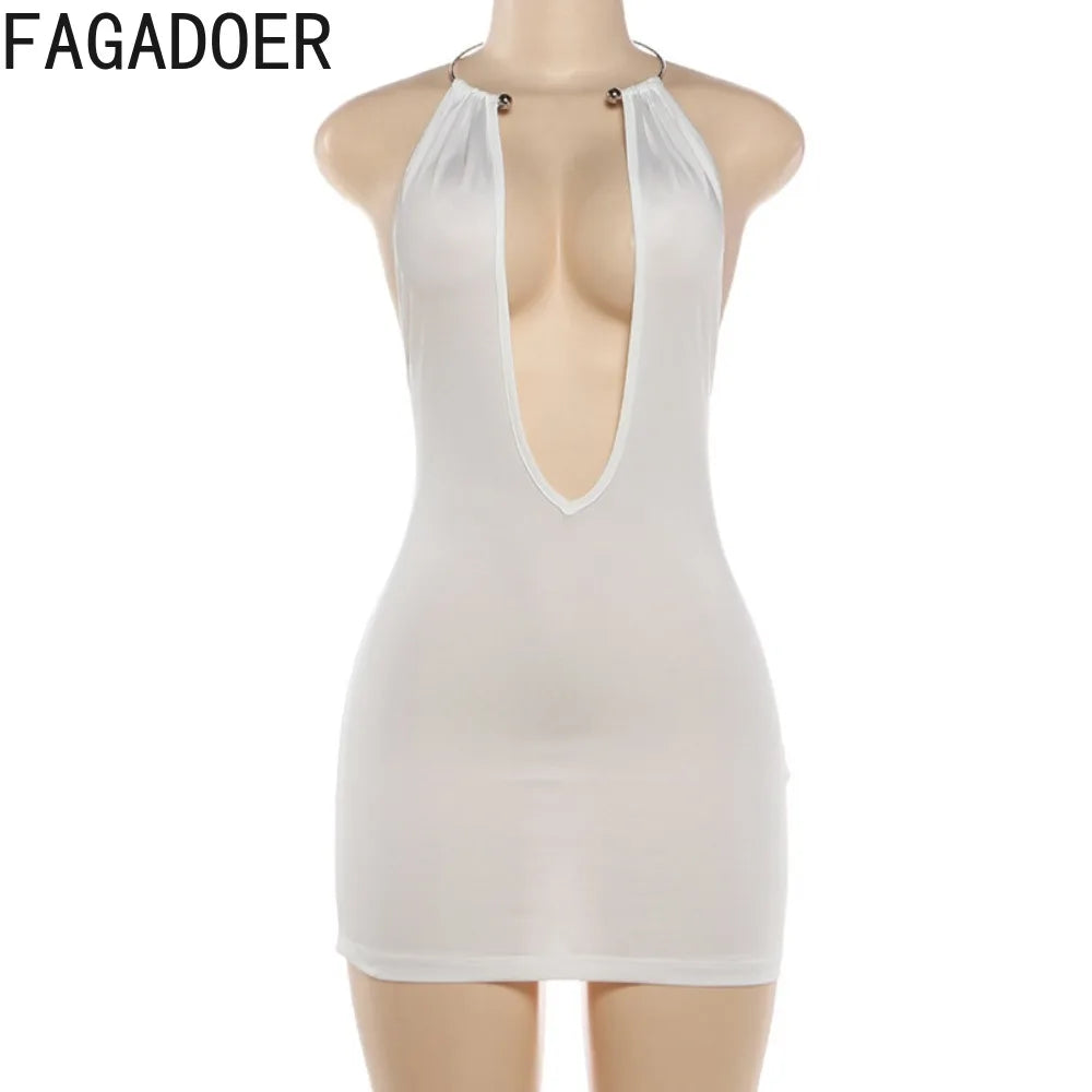 Hollow-out Patchwork Bodycon Dress