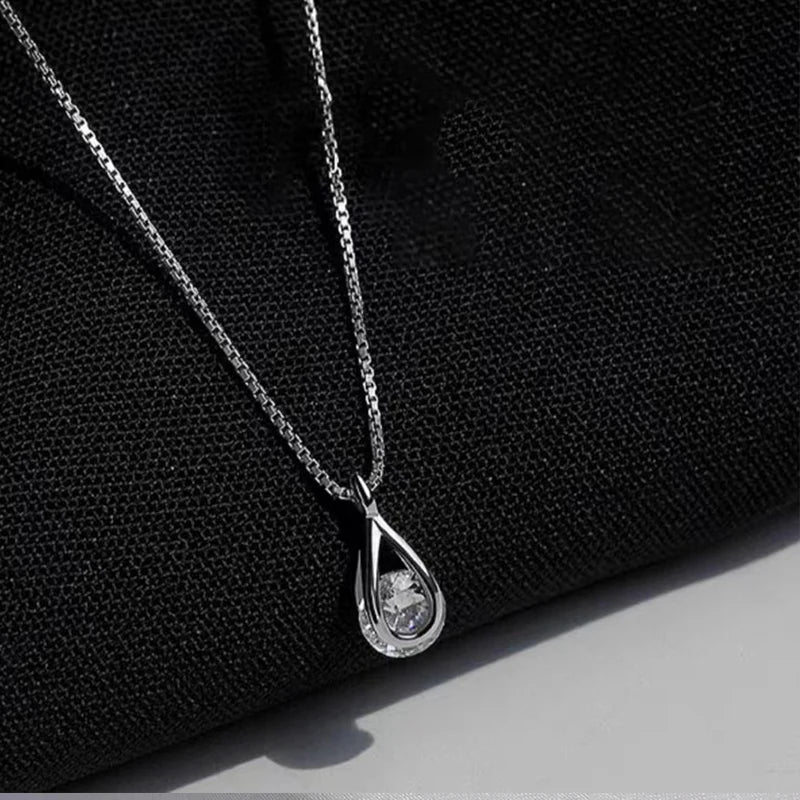 925 Sterling Silver Cross Necklace Star Asymmetric