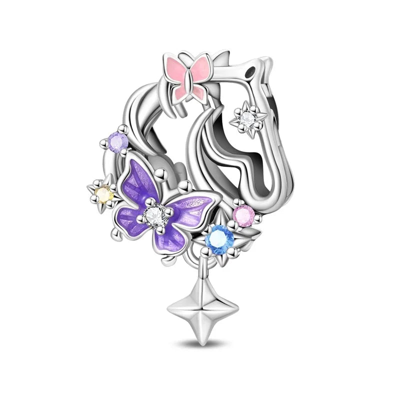 Purple Series 925 Sterling Silver Dreamy Lily Flower