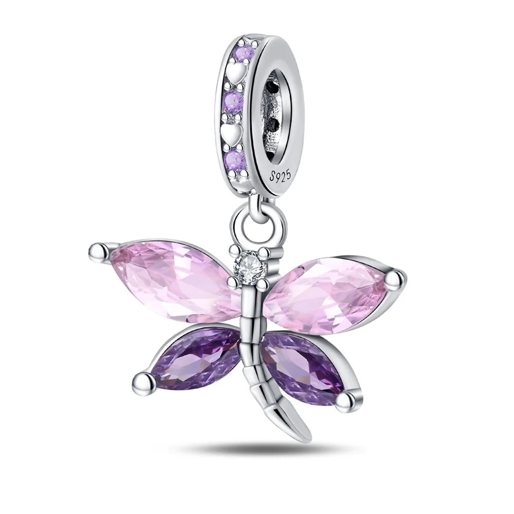 Purple Series 925 Sterling Silver Dreamy Lily Flower