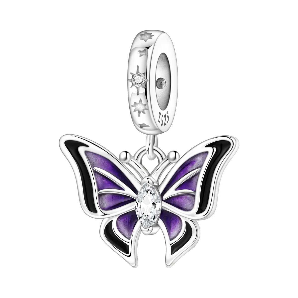 Purple Series 925 Sterling Silver Dreamy Lily Flower