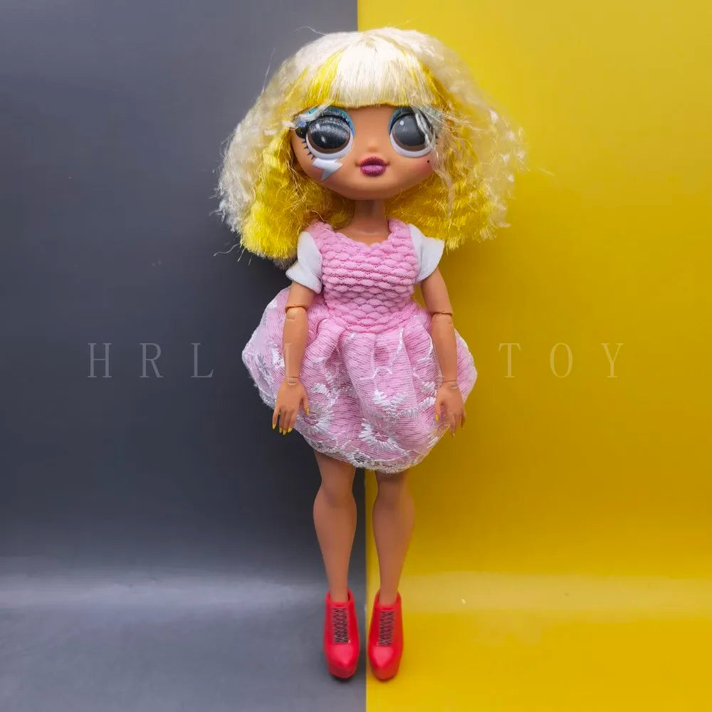 Original 24cm OMG Big Sister Fashion Dress up Girl Doll Set Including Clothes and Shoes Holiday Gift Toys