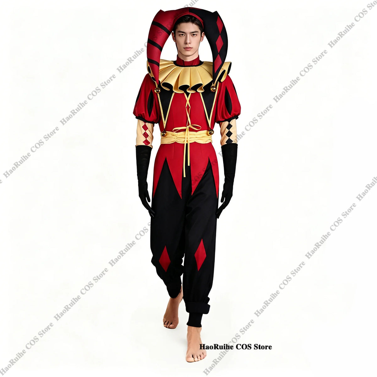 The Freak Circus Pierrot Clown Full Set  Costume