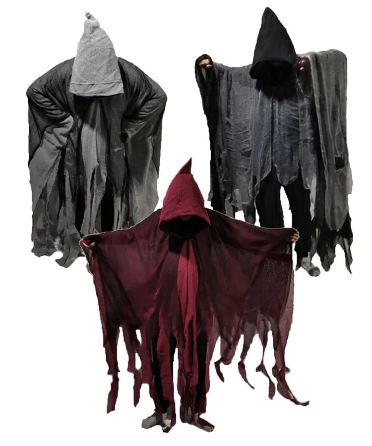 Halloween Hooded Cloak Cape Costume for Adults Witch Vampire