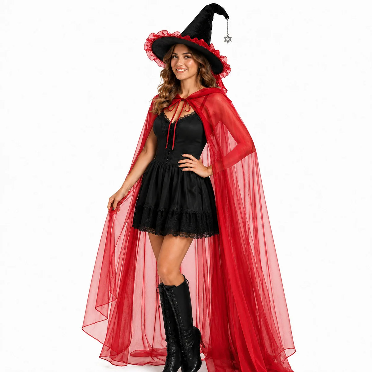 Full Length Cloak Dark Long Cape Sheer