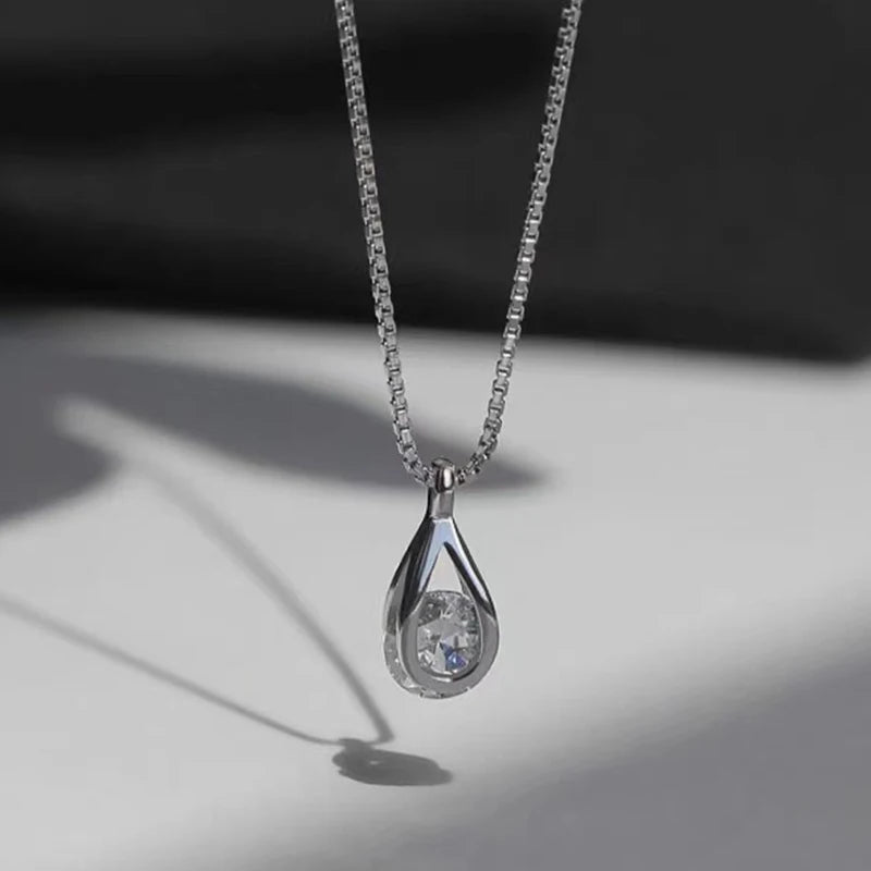 925 Sterling Silver Cross Necklace Star Asymmetric