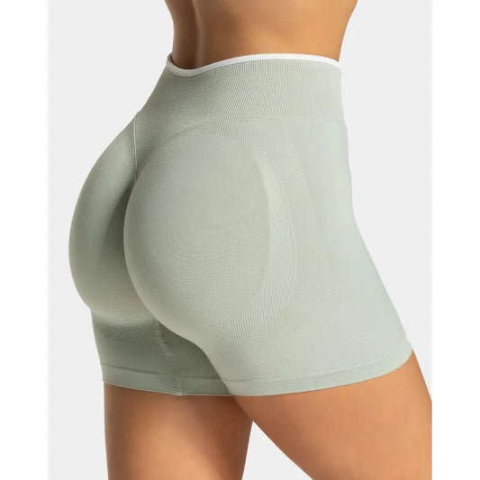 Women's  Gym Color Blocking Sports Shorts