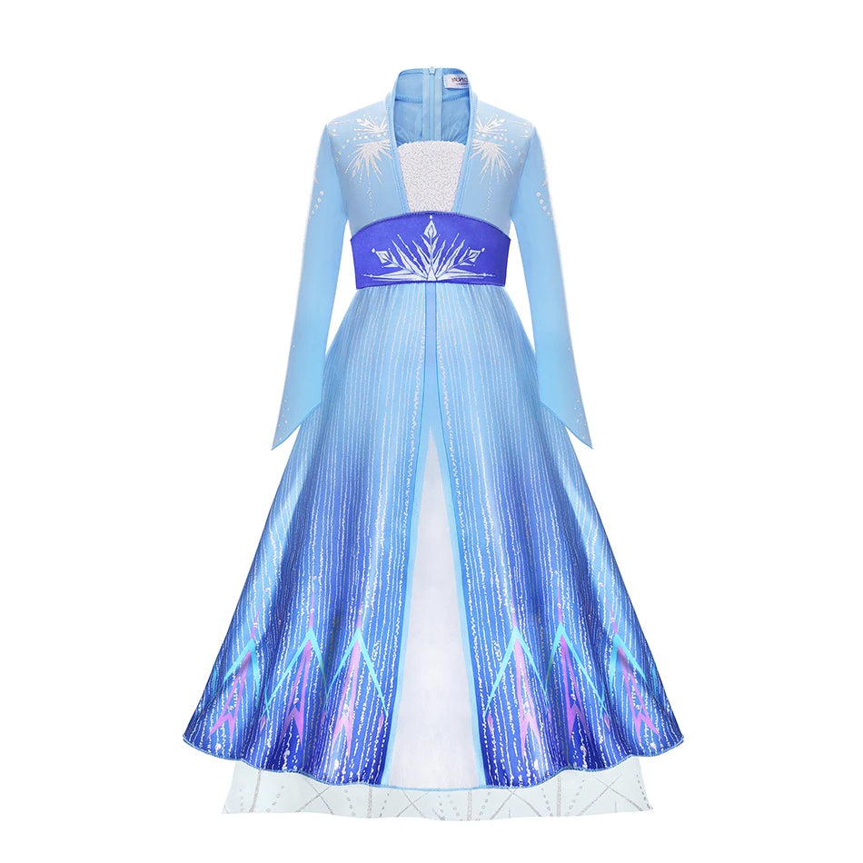 Moana Elsa Princess Dress for Girls Costume Kid Children Cosplay Birthday Carnival Party Outfit Toddler Fancy 2-8Y Birthday Gift