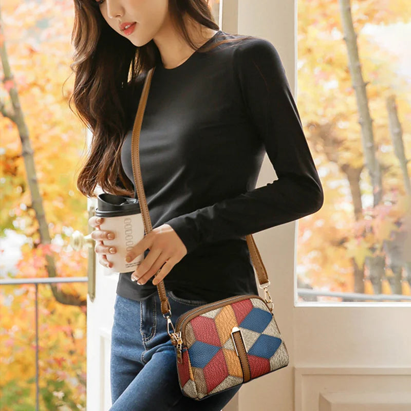 Shell Bag Patchwork Hobo
